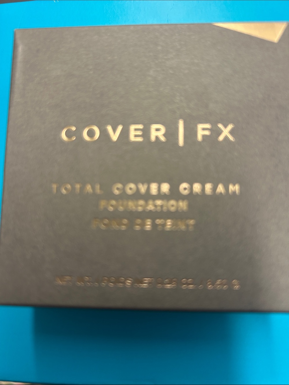 COVER FX Total Cover Cream Foundation - Black and Gold Accents Shade M2